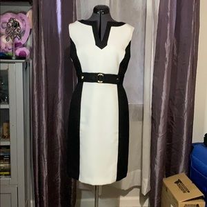Black & White pencil dress